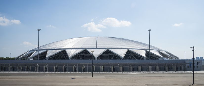 Samara Arena football stadium. Samara - the city hosting the FIFA World Cup in Russia in 2018. Sunny day on August 4, 2018