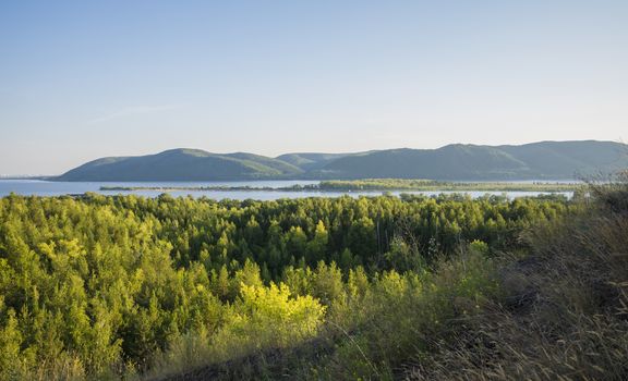 Tsarev kurgan. Attraction of the Samara region. On a Sunny summer day.