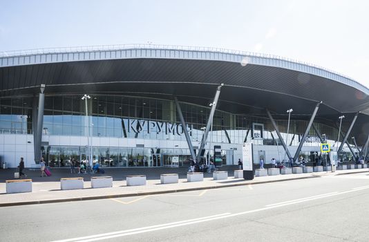 The airport Kurumoch in Samara, Russia. Summer Sunny day, August 11, 2018