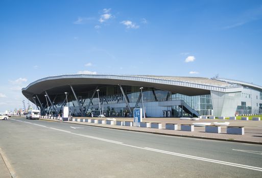 The airport Kurumoch in Samara, Russia. Summer Sunny day, August 11, 2018