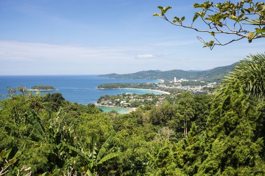 The landscape of the island of Phuket Thailand. Day 20 December 2018.
