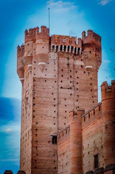 Castle of the Mota - famous old castle in Medina del Campo, Valladolid ,Castilla y Leon, Spain