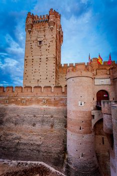 Castle of the Mota - famous old castle in Medina del Campo, Valladolid ,Castilla y Leon, Spain