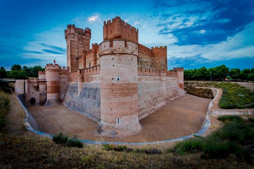 Castle of the Mota - famous old castle in Medina del Campo, Valladolid ,Castilla y Leon, Spain