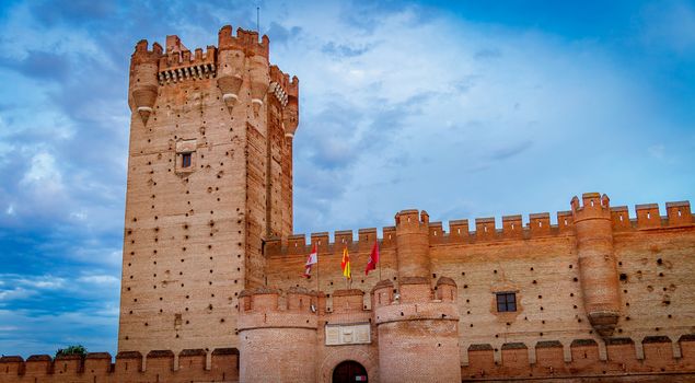 Castle of the Mota - famous old castle in Medina del Campo, Valladolid ,Castilla y Leon, Spain