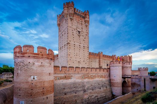 Castle of the Mota - famous old castle in Medina del Campo, Valladolid ,Castilla y Leon, Spain