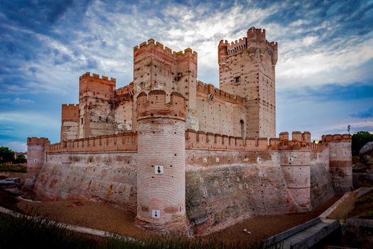 Castle of the Mota - famous old castle in Medina del Campo, Valladolid ,Castilla y Leon, Spain