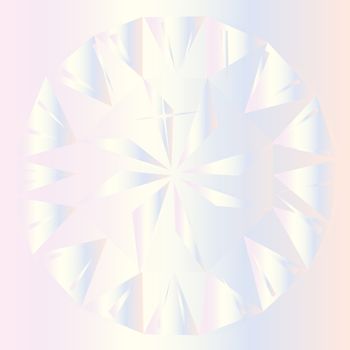 A diamond rainbow background with facets and cuts of the gem