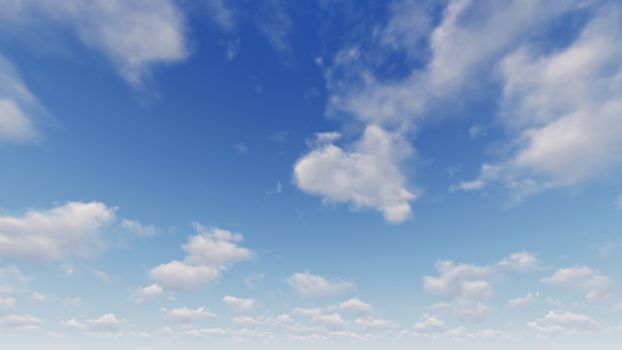 Cloudy blue sky abstract background, blue sky background with tiny clouds, 3d rendering

