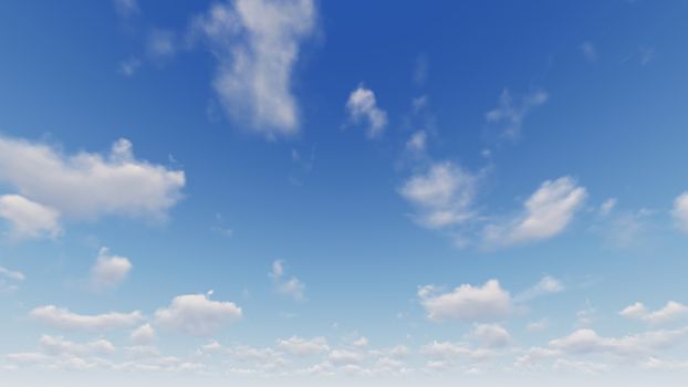 Cloudy blue sky abstract background, blue sky background with tiny clouds, 3d rendering

