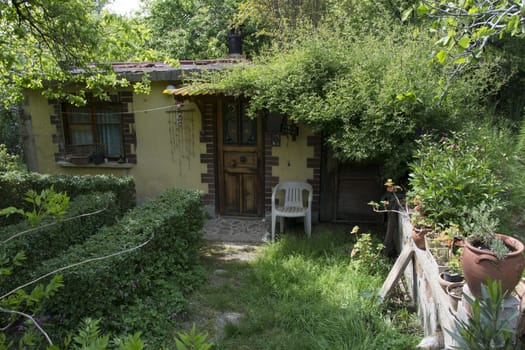 A cute house. A paradise hidden in the forest.