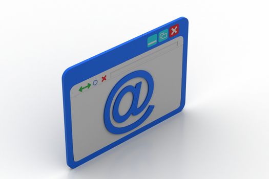 Browser window showing e mail sign