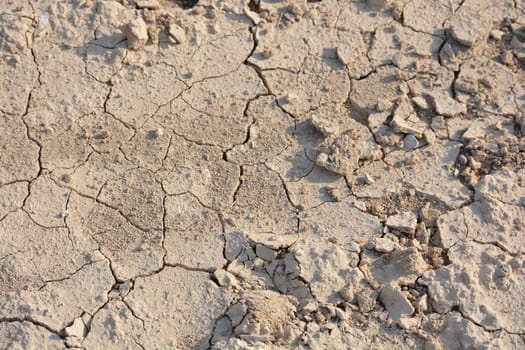 dried-up soil from thirst. global climate problem