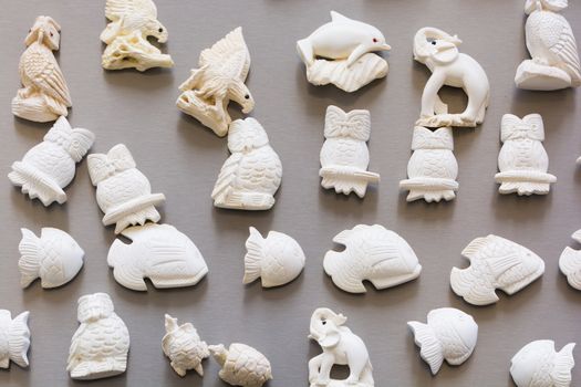 Meerschaum ornamental articles. usually used to make magnet, tobacco pipe, sculpture and jewelry. Almost all of meerschaum is removed from Eskisehir / Turkey.