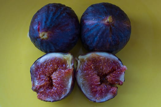 ripe black figs. It is a very sweet fruit grown in turkey.