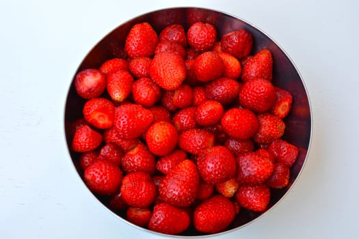 fresh, cleaned strawberries. Vitamin and a delicious fruit. background