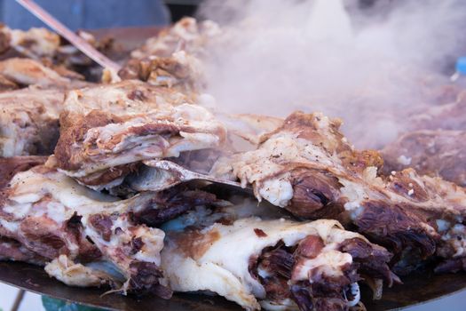 "tandır kebabı" lamb meat is also cooked in a special well furnace for a long time. "Afyonkarahisar Konya's" famous dish/Turkey