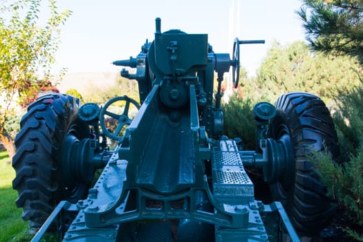 Old war cannon in the forest. War of Independence / Turkey