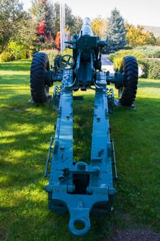 Old war cannon in the forest. War of Independence / Turkey