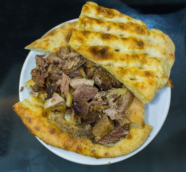 "tandır kebabı" lamb meat is also cooked in a special well furnace for a long time. "Afyonkarahisar Konya's" famous dish/Turkey