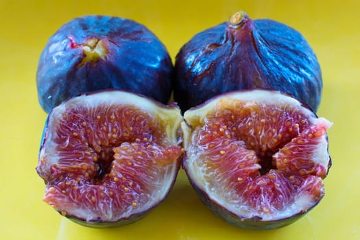 ripe black figs. It is a very sweet fruit grown in turkey.