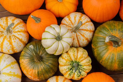 Many orange pumpkins background , Halloween concept