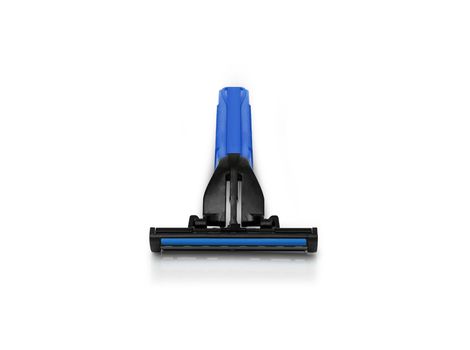 Men's shaving razor. Studio shot isolated on white background. 