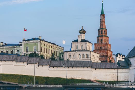 View of the Kazan Kremlin with Presidential Palace, Annunciation Cathedral and Soyembika Tower