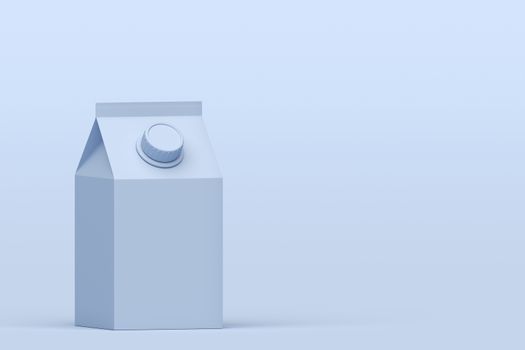 Blue container for milk, juice or other beverages