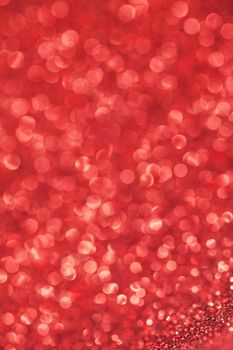 Abstract red glitter light bokeh holiday party background