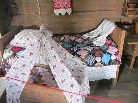 Living room of a village house of the last century.