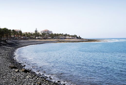 Shore near Playa de las Americas in Tenerife, Canary Islands, Spain