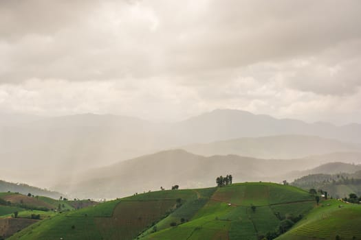 Landscape, mountains and hills 