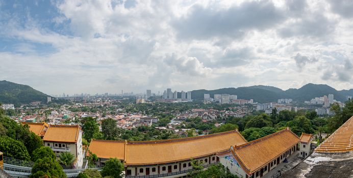 George Town panorama view from Penang Hill over the city