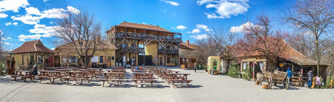 Odessa, Ukraine – 03.23.2019. Ethnopark New Vasyuki - country rest zone for the whole family in Odessa region, Ukraine