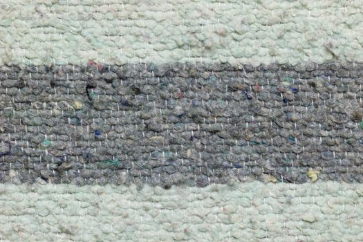 Texture of blanket made by rag fabric. Concept of recycle product or global warming.