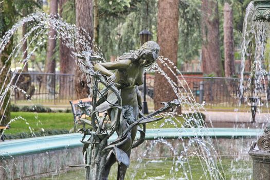 photo of Fountain with statues in a coastal park in Batumi, Georgia