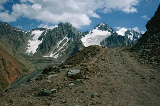 Mountain canyon in summer near the Chimbulak ski resort, Almaty, Kazakhstan