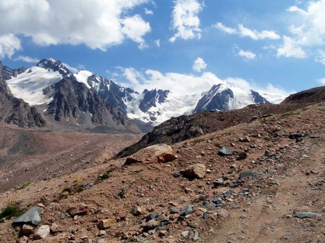 Mountain canyon in summer near the Chimbulak ski resort, Almaty, Kazakhstan