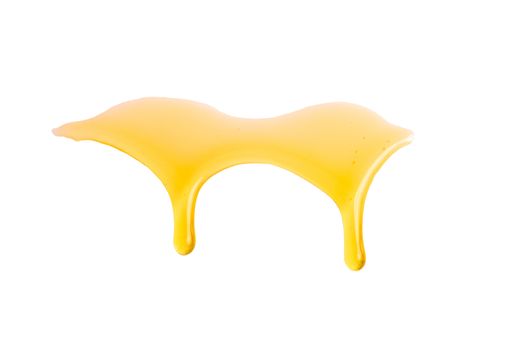 Honey isolated. Flow down honey isolated on white background with clipping path.