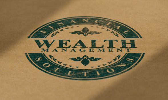 Wealth management financial solutions. Advisory services concept.