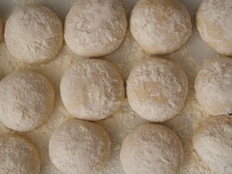 dough balls to make yufka and bazlama