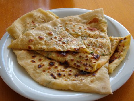 "Gozleme" is a traditional Turkish snack and Breakfast meal.