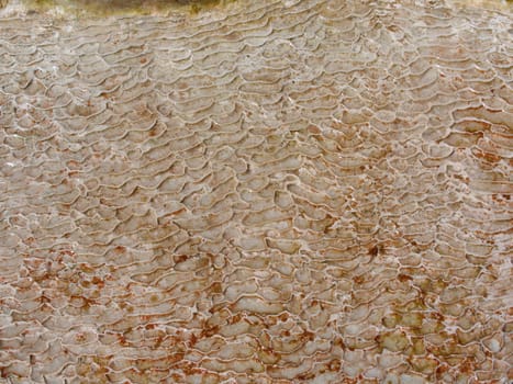 close-up background of cotton castle travertines