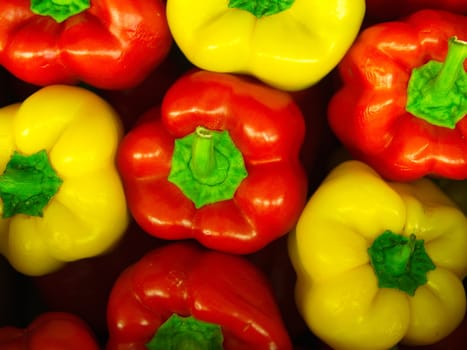 California Colorful stuffed pepper. organic, colorful pepper background