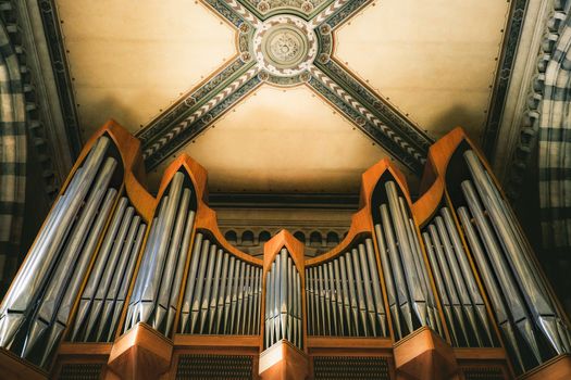 pipe organ musical instrument performance equipment background .
