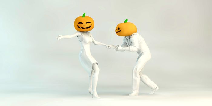 Halloween Dinner and Dance Spooky Party Pumpkin