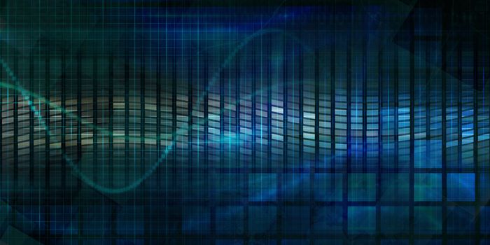 Modern Abstract Colorful Banner on Dark Background