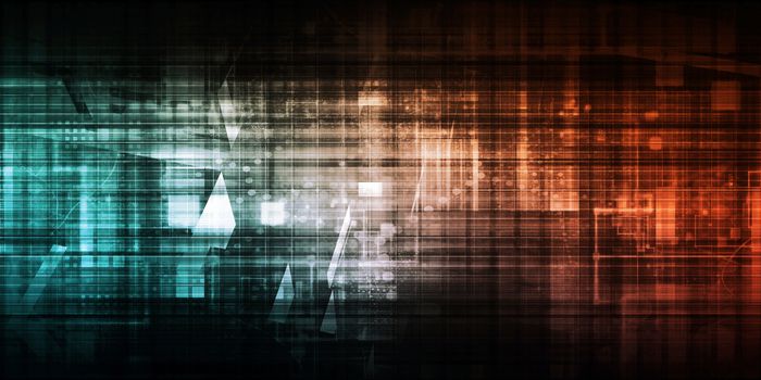 Digital Services and Technology Solutions as an Abstract Background