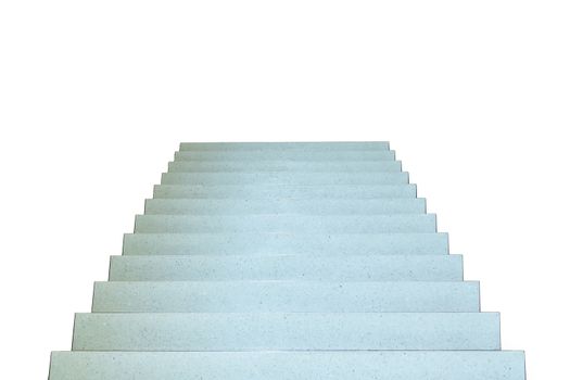 Bright staircase up isolated on a white background.
